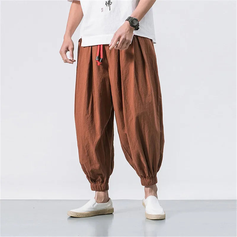 Harem Elastic-waist Loose Sweatpants – DAXUEN