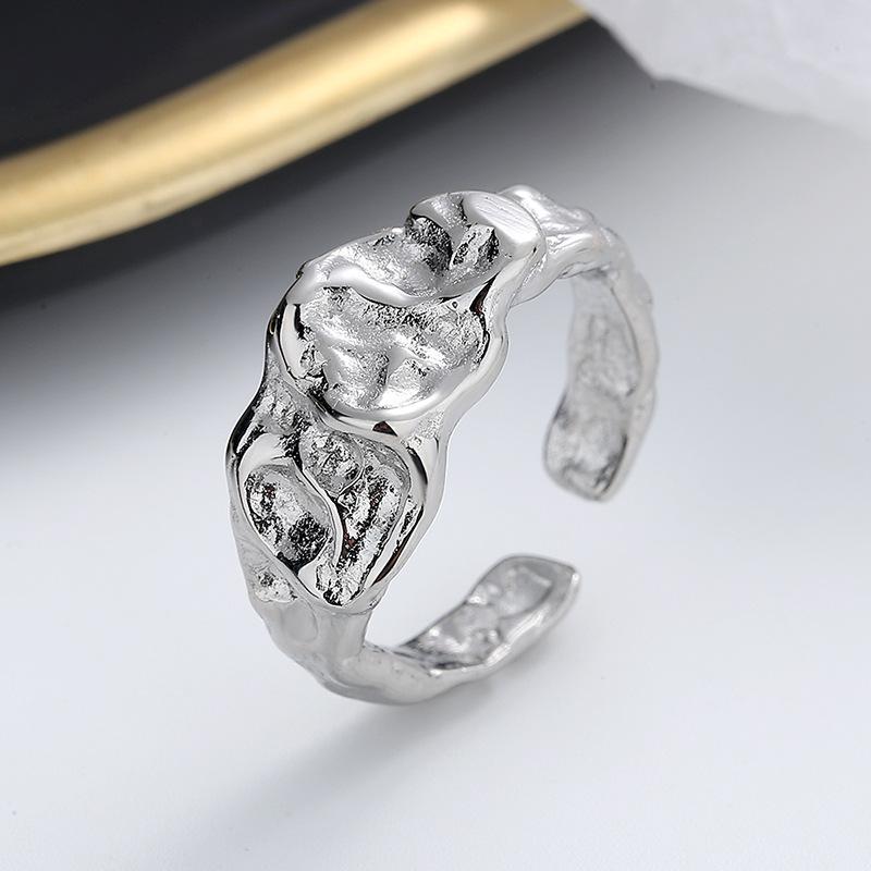 Front view of the Irregular Textured Ring