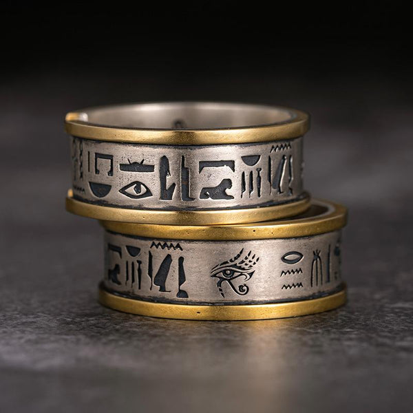 Retro Egypt Eye Of Horus Silver Ring