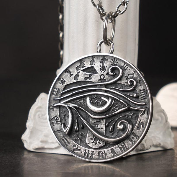 Eye Of Horus Silver Pendant Necklace