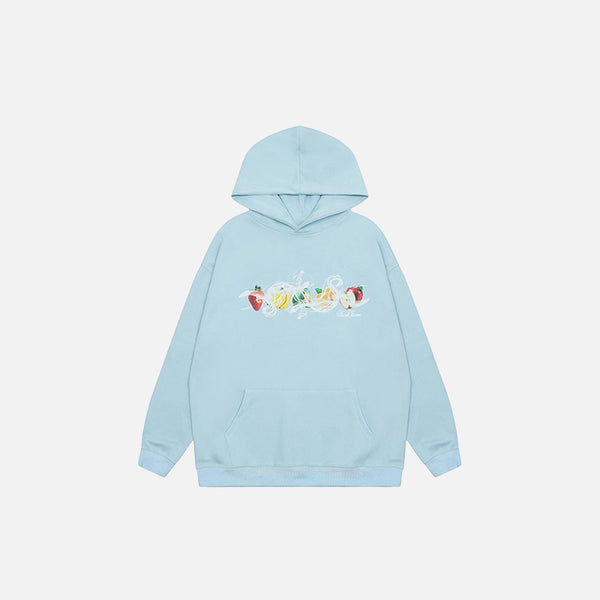 Fruit Graphic Print Hoodie