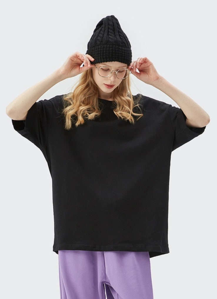 Blank Oversized T-shirts Purple / XL