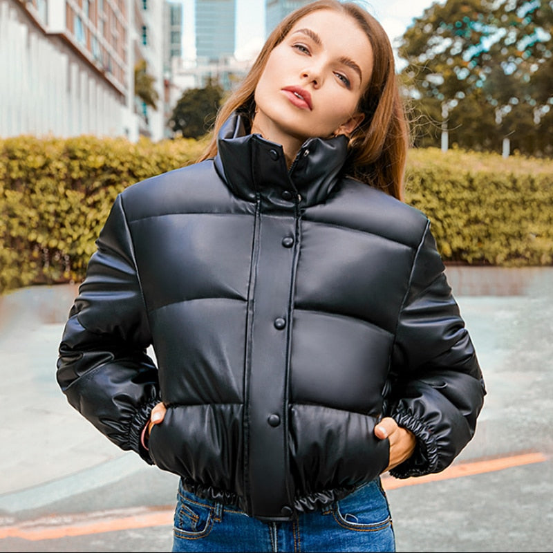 Puffer jacket cheap women short