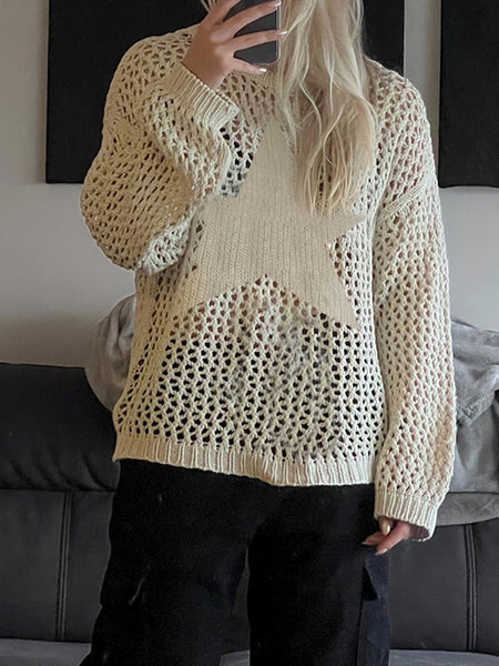 Knit sweater deals with holes
